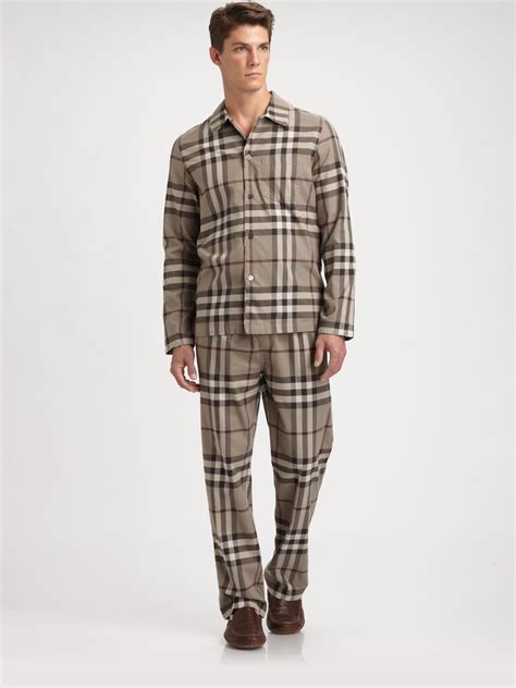 burberry pajama set men|burberry men's bathrobe.